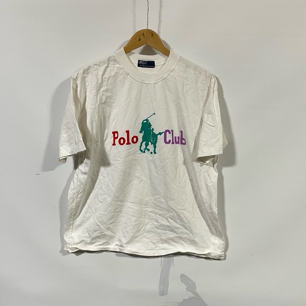 Vintage 90s polo by Ralph Lauren polo club graphic t-shirt